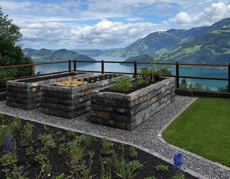 Einheimische Gartengestaltung